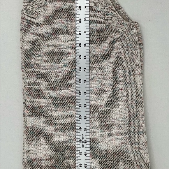 NWoT J.Jill Textured Slub Knit Sleeveless Sweater M Cotton Linen Blend Confetti - Picture 6 of 10